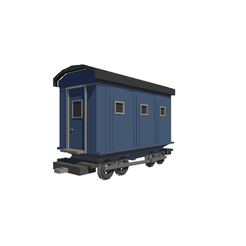 Train Wagon Blue